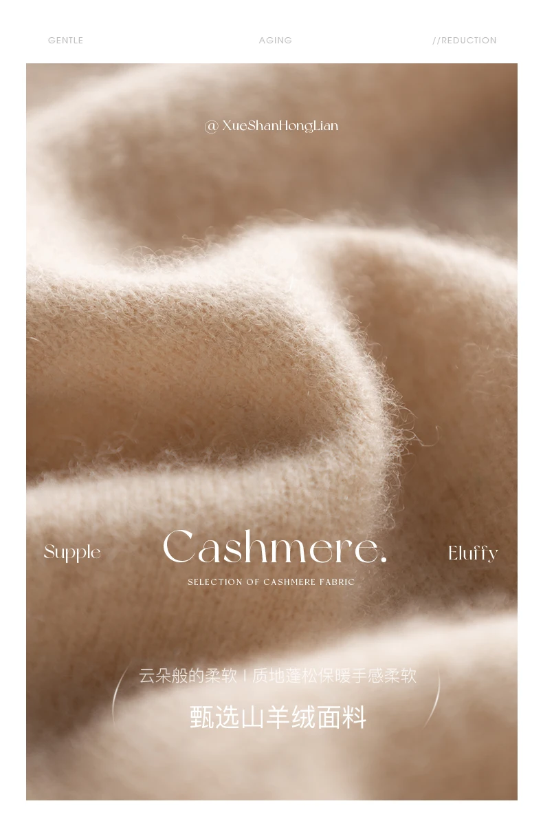 Women's Slim Fit Wool Cardigan Semi-High Neck Solid Color Long Sleeve Cashmere Knitted Sweater Versatile Casual Coat
