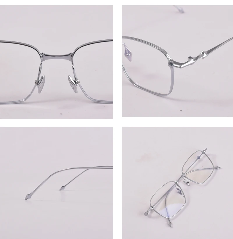 GENTLE ICC Titanium Ultra Light Glasses Frame Women Men Anti blue light Square Optical Glasses ABA Eyeglasses