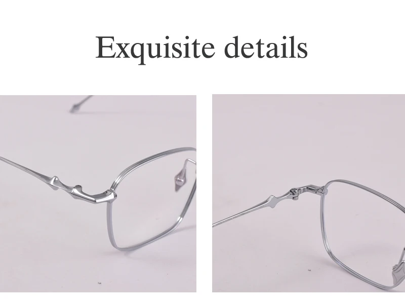 GENTLE ICC Titanium Ultra Light Glasses Frame Women Men Anti blue light Square Optical Glasses ABA Eyeglasses