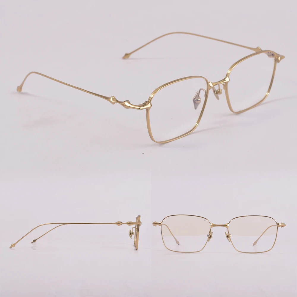 GENTLE ICC Titanium Ultra Light Glasses Frame Women Men Anti blue light Square Optical Glasses ABA Eyeglasses