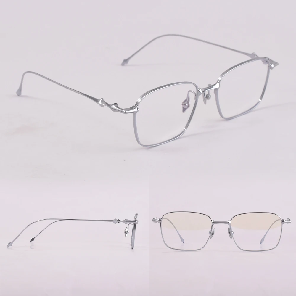 GENTLE ICC Titanium Ultra Light Glasses Frame Women Men Anti blue light Square Optical Glasses ABA Eyeglasses