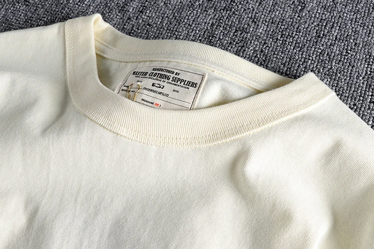 Autumn American Retro Long Sleeve Heavyweight Striped T-shirt Men's Fashion Pure Cotton Washed Prisoner Motorcycle Casual Tops