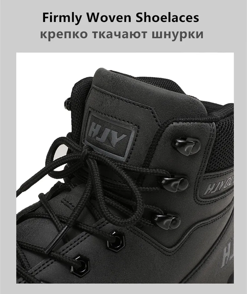 New Men's Boots Fashion Outdoor Boots Breathable Hiking Boots Autumn Shoes Sneakers Lightweight Non-slip Men Desert Ankle Boots