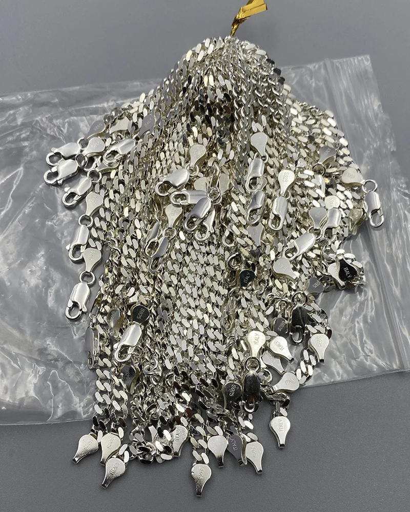 Sinya 925 Sterling Silver Cuban Chain Bracelet Hot Sale Biggest Promotion Pure Real Silver Fine Jewelry Man Women Bracelets