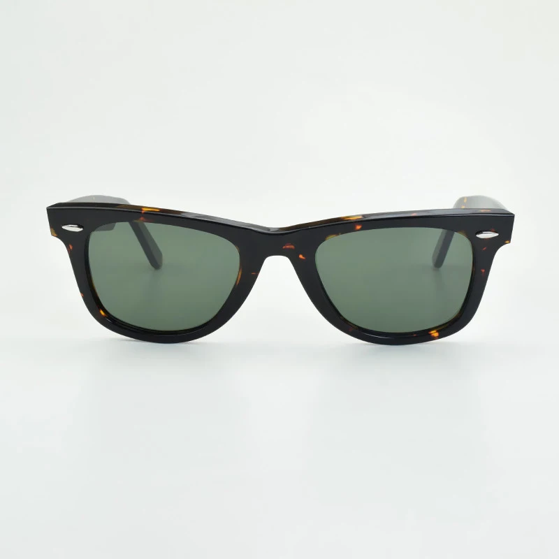 SUN glasses classics Glass lens Acetate sun glasses men Y-2140 Double rivet Design Goggles Elegant Female Square UV sunglass