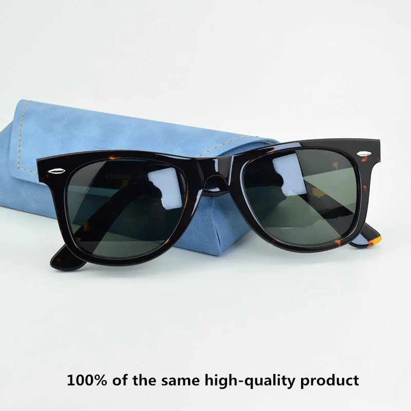 SUN glasses classics Glass lens Acetate sun glasses men Y-2140 Double rivet Design Goggles Elegant Female Square UV sunglass