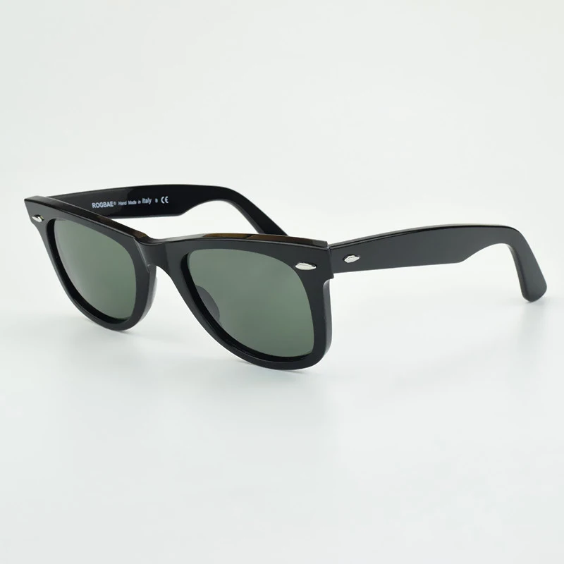 SUN glasses classics Glass lens Acetate sun glasses men Y-2140 Double rivet Design Goggles Elegant Female Square UV sunglass