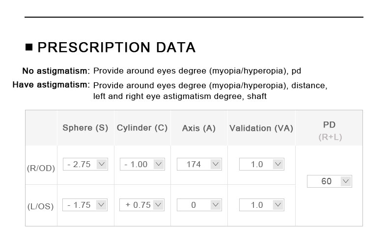 VKYEE CR39 Optical Lenses 1.56/1.61/1.67/1.74 Professional Customised Prescription Lenses Progressive Multifocals