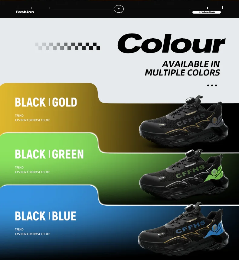 Lightweight Men's Safety Shoes Anti-Smash Work Shoes Anti Puncture Security Protection Shoes Steel Toe Sneakers Men Boots 2026