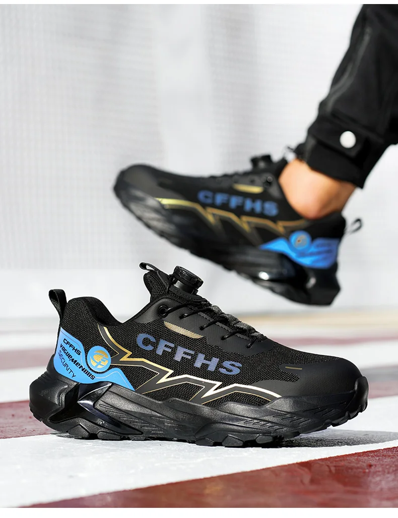 Lightweight Men's Safety Shoes Anti-Smash Work Shoes Anti Puncture Security Protection Shoes Steel Toe Sneakers Men Boots 2026