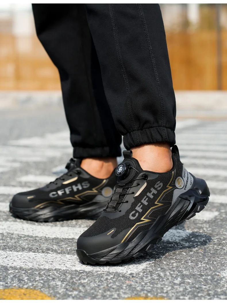 Lightweight Men's Safety Shoes Anti-Smash Work Shoes Anti Puncture Security Protection Shoes Steel Toe Sneakers Men Boots 2026