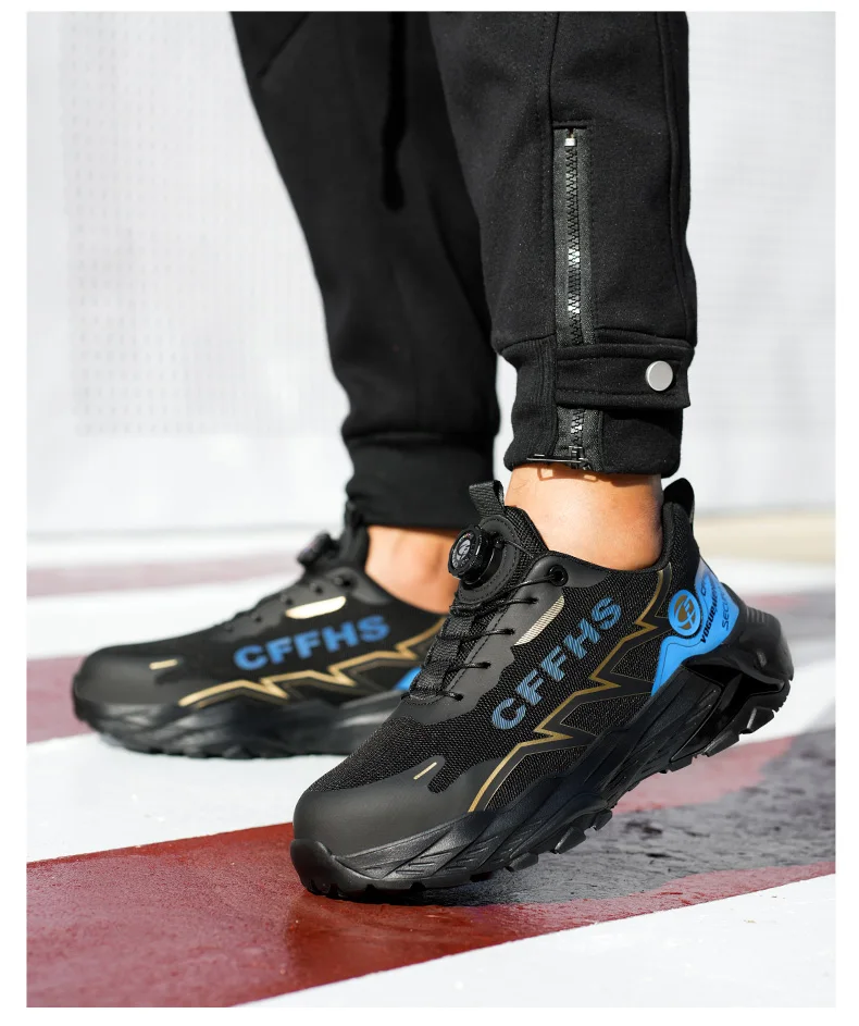 Lightweight Men's Safety Shoes Anti-Smash Work Shoes Anti Puncture Security Protection Shoes Steel Toe Sneakers Men Boots 2026
