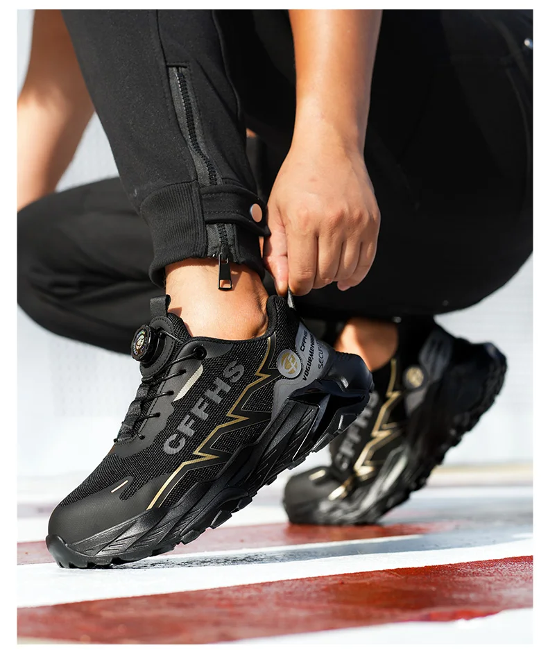 Lightweight Men's Safety Shoes Anti-Smash Work Shoes Anti Puncture Security Protection Shoes Steel Toe Sneakers Men Boots 2026