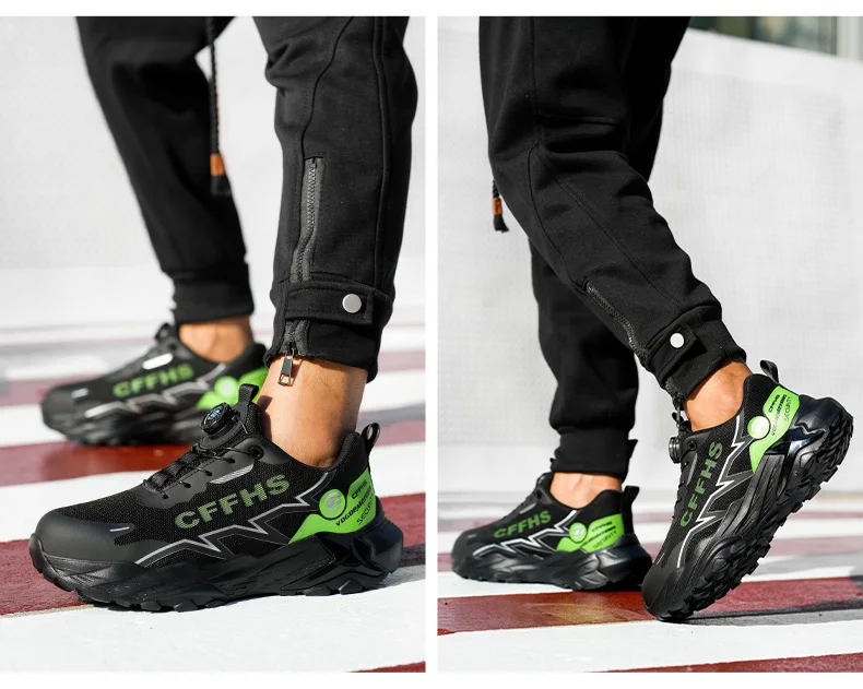 Lightweight Men's Safety Shoes Anti-Smash Work Shoes Anti Puncture Security Protection Shoes Steel Toe Sneakers Men Boots 2026