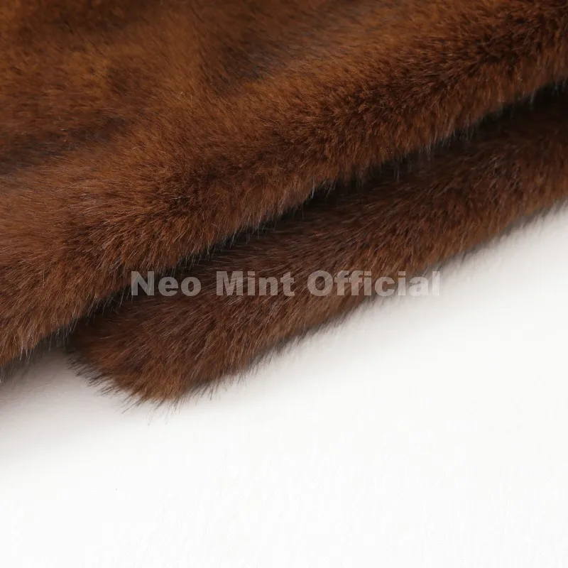 Neo Mint 2025 Brand Fashion Faux Fur Sable Vest Crop Top Autumn Winter Turtleneck Eco Mink Fur Tank Tops Sleeveless Jacket Coat