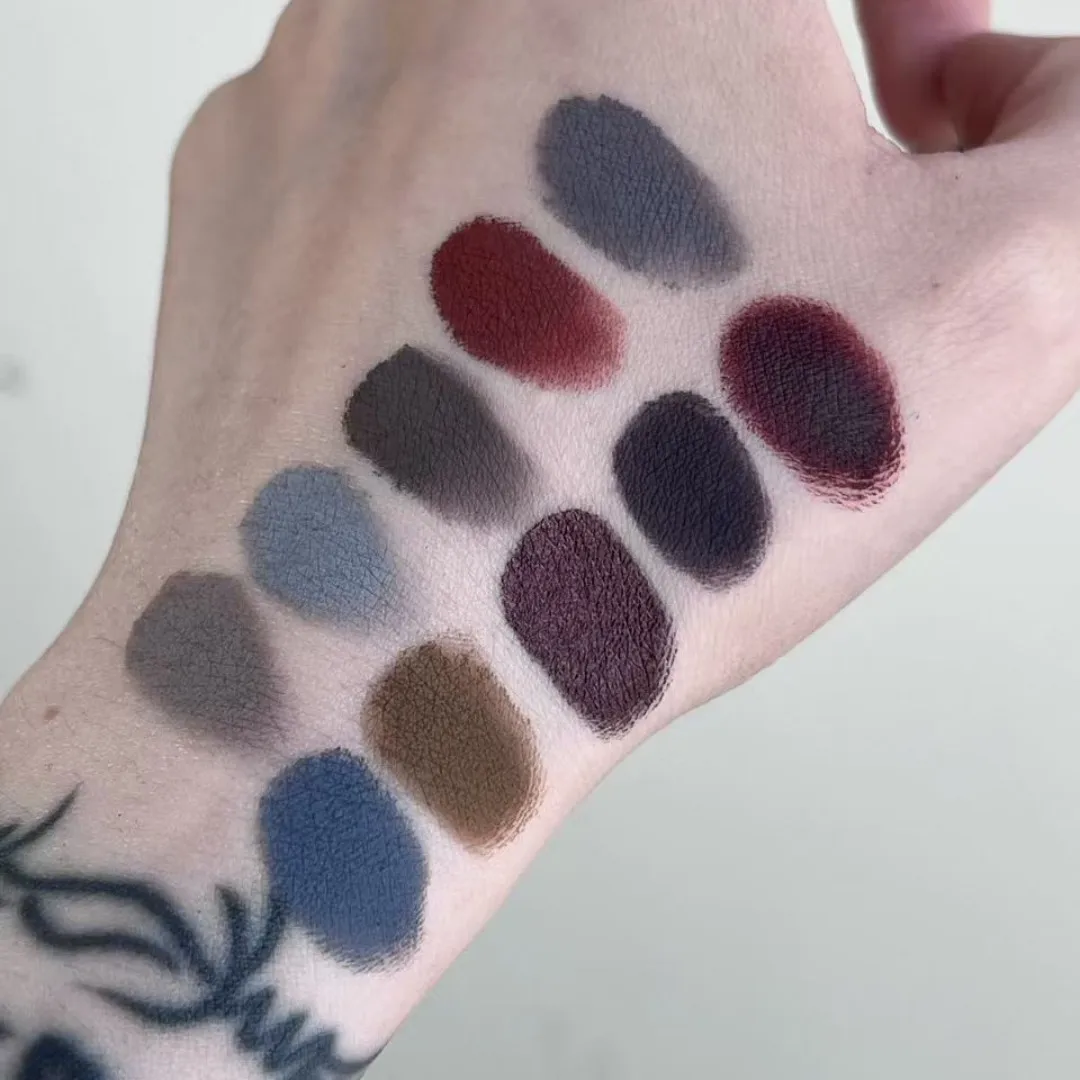 Shellwe Makeup Misty Spirit All Matte Eyeshadow Palette Fog Shadow Ghost Ten Color Full Matte Eye Shadow Disk
