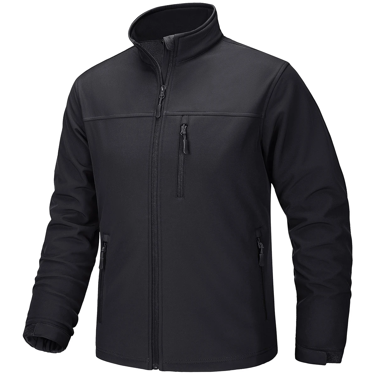 TACVASEN Men's Waterproof Outdoor Hiking Jacket Full Zip Windproof Fleece Lining Warm Fall Winter Work Casual Jackets
