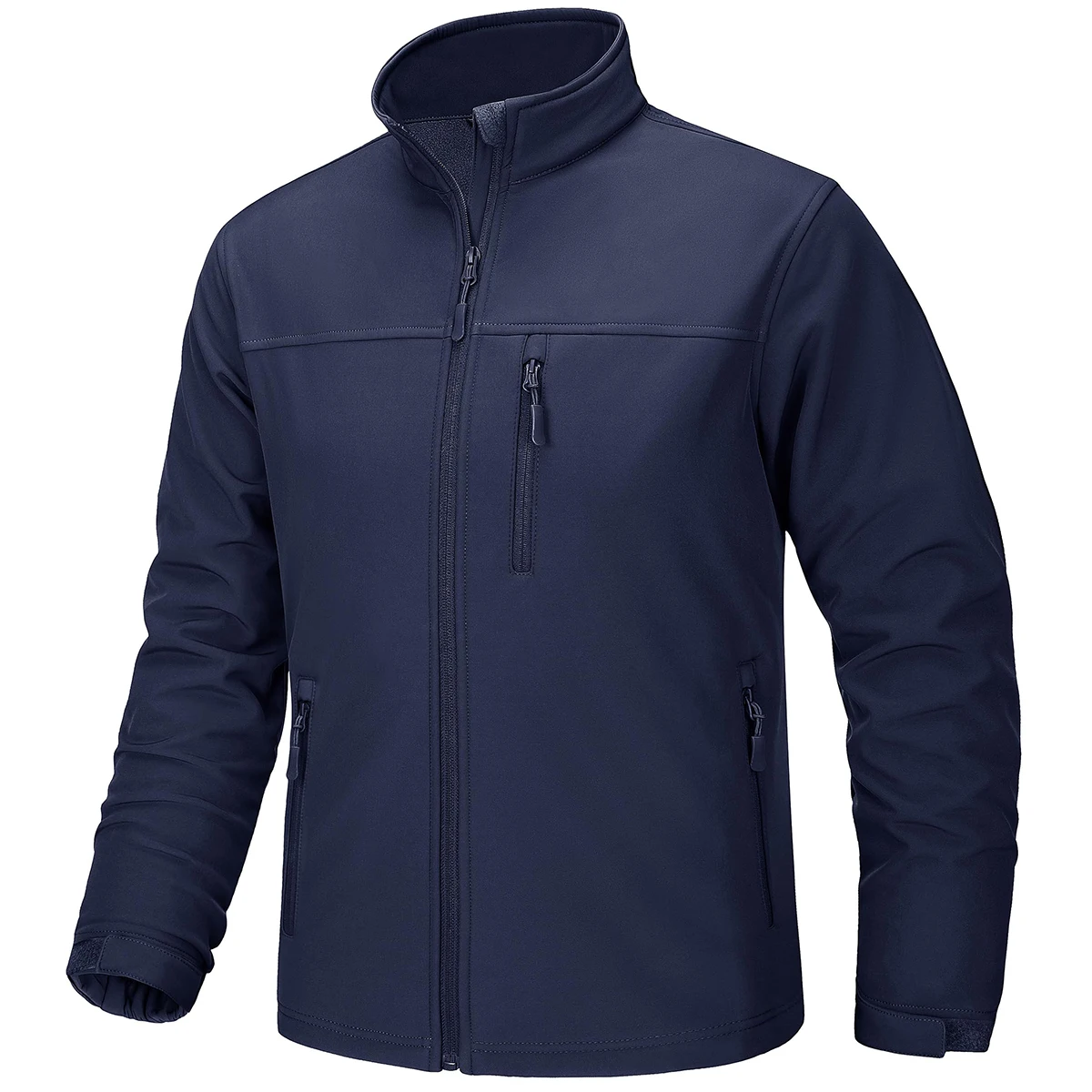 TACVASEN Men's Waterproof Outdoor Hiking Jacket Full Zip Windproof Fleece Lining Warm Fall Winter Work Casual Jackets