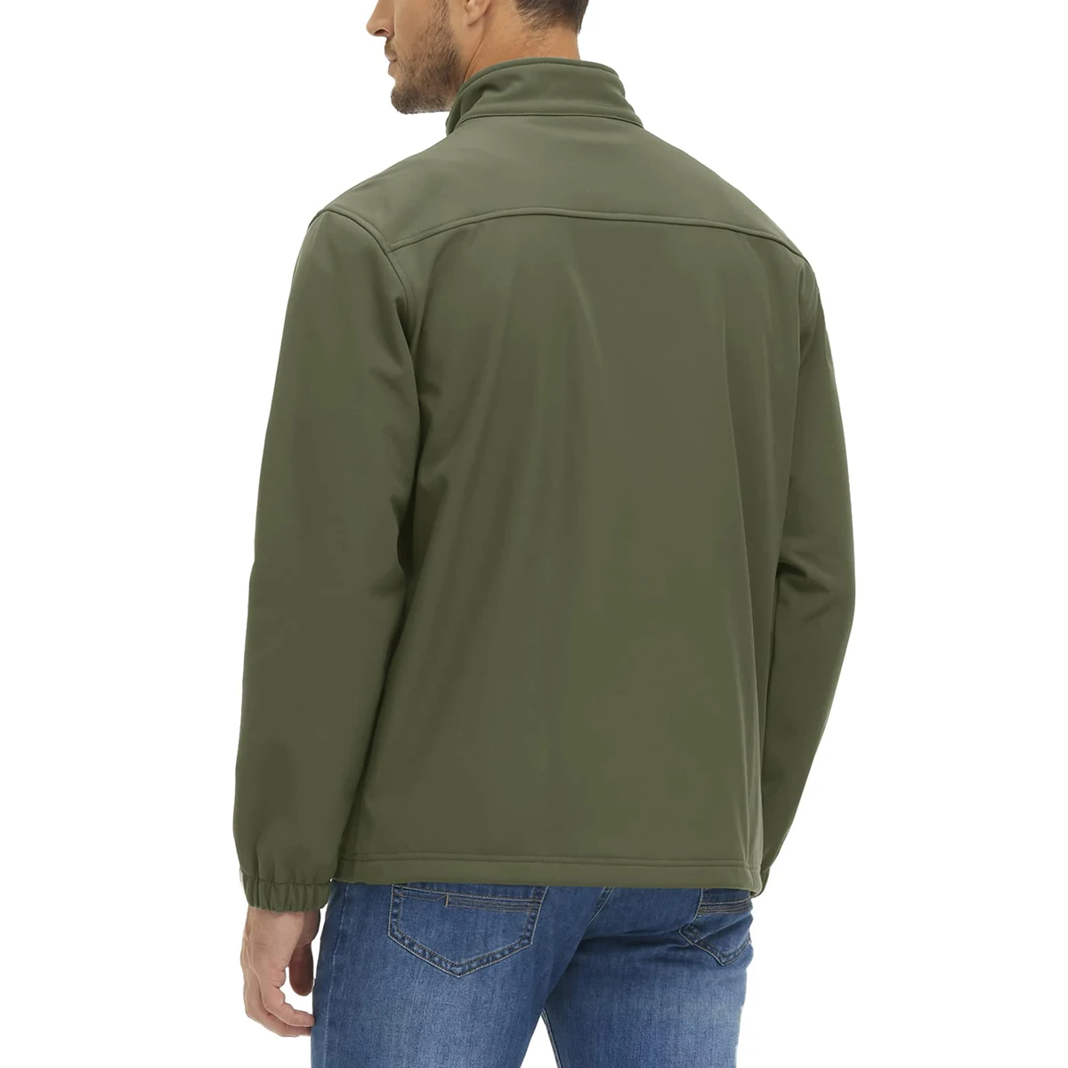 TACVASEN Men's Waterproof Outdoor Hiking Jacket Full Zip Windproof Fleece Lining Warm Fall Winter Work Casual Jackets