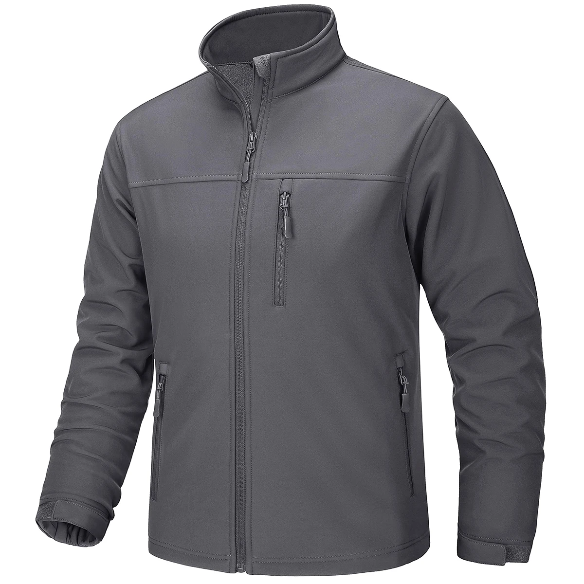 TACVASEN Men's Waterproof Outdoor Hiking Jacket Full Zip Windproof Fleece Lining Warm Fall Winter Work Casual Jackets