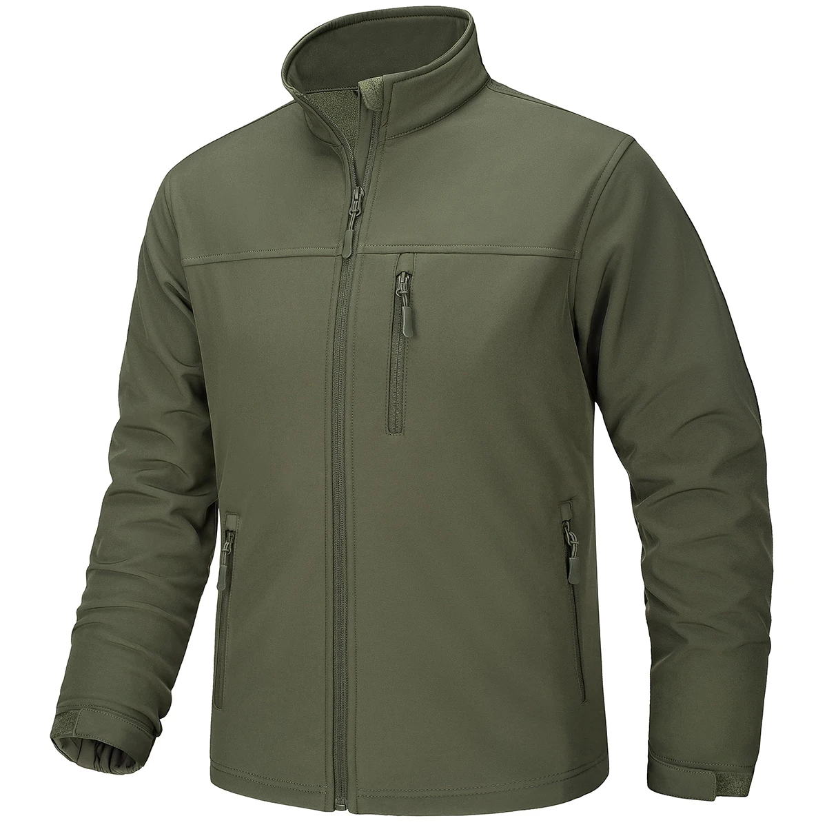 TACVASEN Men's Waterproof Outdoor Hiking Jacket Full Zip Windproof Fleece Lining Warm Fall Winter Work Casual Jackets