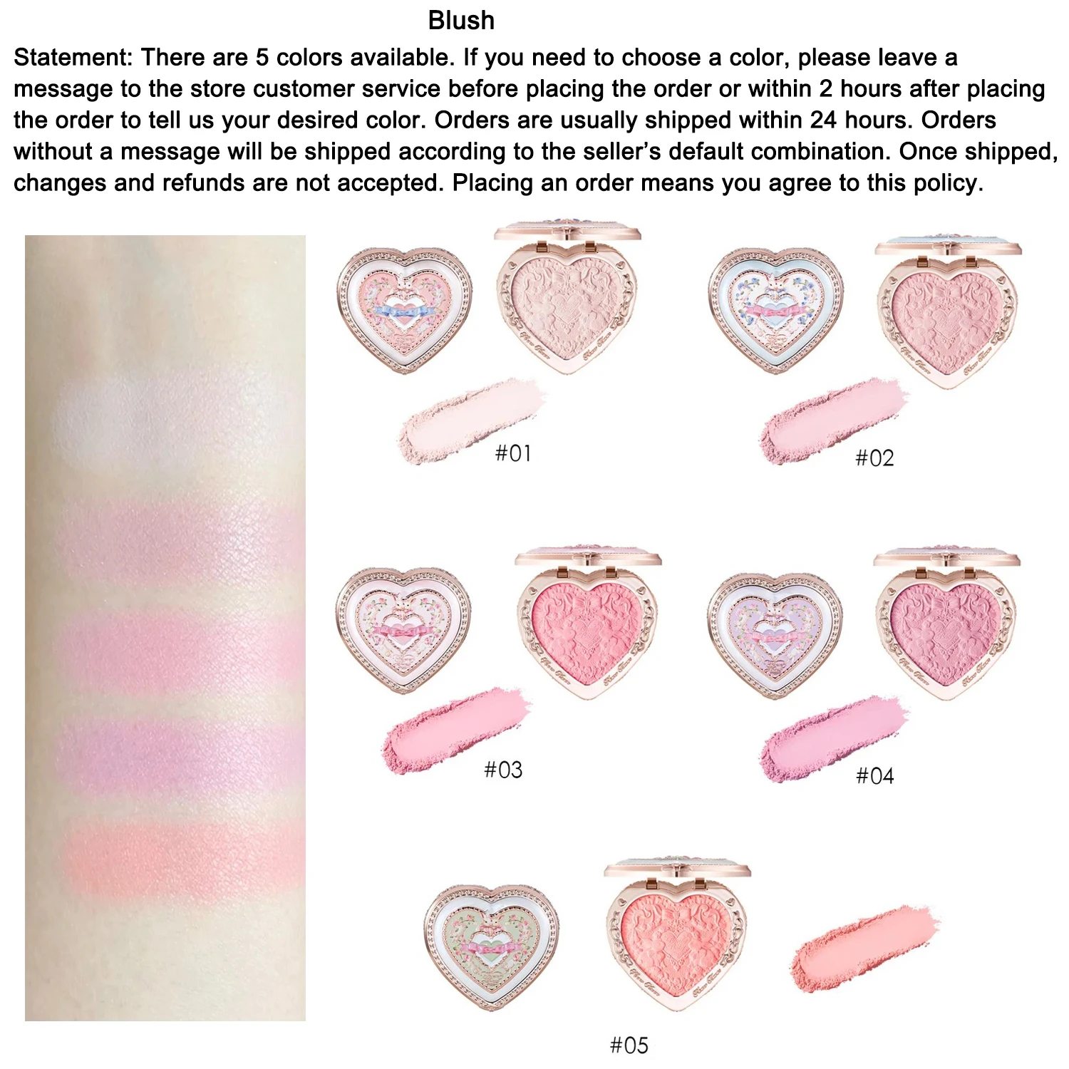 Flower Knows Bunny Garden Makeup Set - Vegan Cruelty-Free Cosmetics Box with Blush Eyeshadow Lip Gloss High-Quality Gift Set