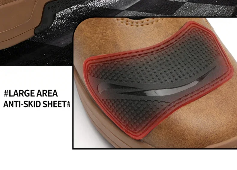 Men Riding Shoes Motorcycle Boots Waterproof Leather Motocross Boots Anti Slip Dirt Bike Off Road Racing Protective Shoes