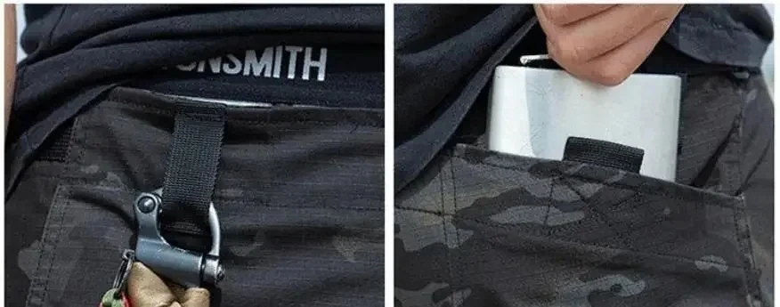 Autumn and Winter Tactical Camouflage Pants Men's Shark Skin Soft Shell Work Pants Outdoor Multi Pocket Windproof Combat Pants