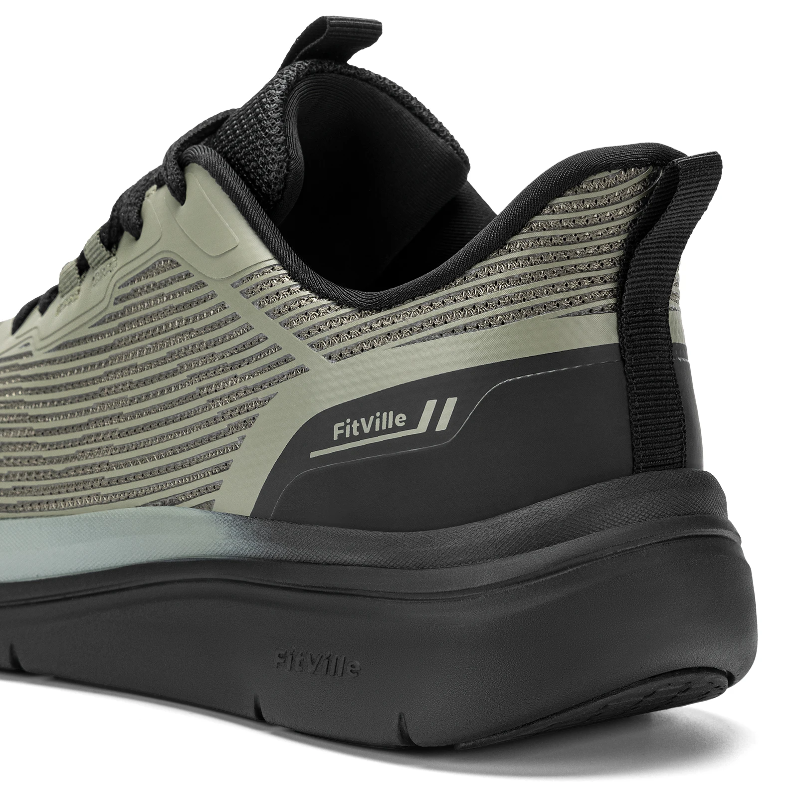 FitVille Men's Walking Shoes Extra Wide Toe Sports Sneakers Comfort Lightweight Running Shoes with Arch Support For Flat Feet