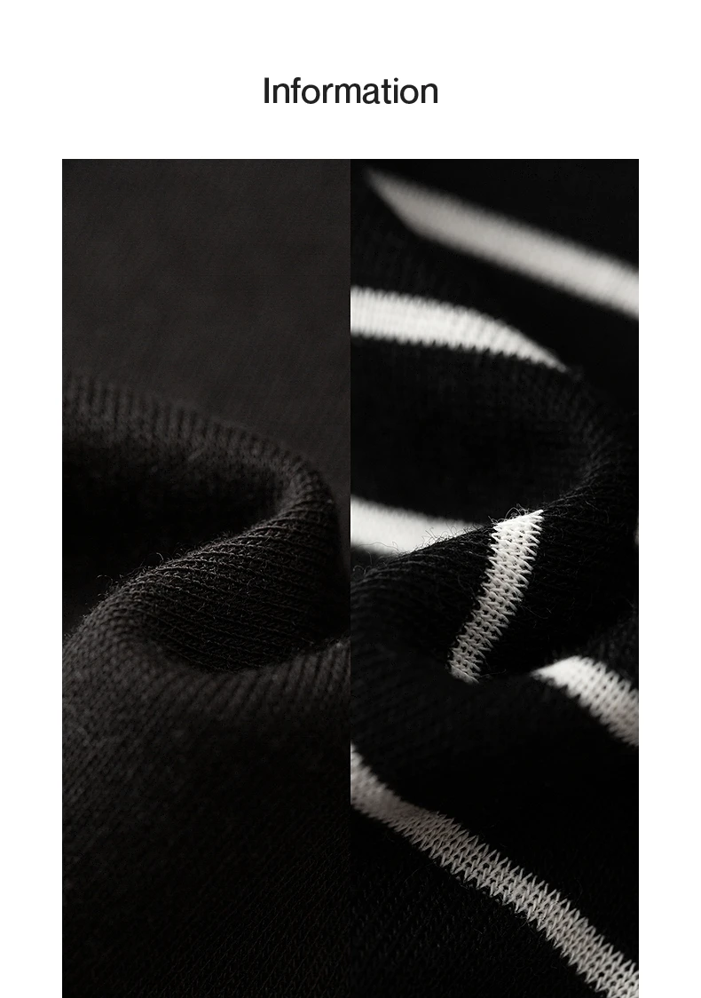 TOYOUTH Women Wool Blend T-Shirts 2026 Spring New Black Slim Fit Striped Asymmetric Hem Blouses