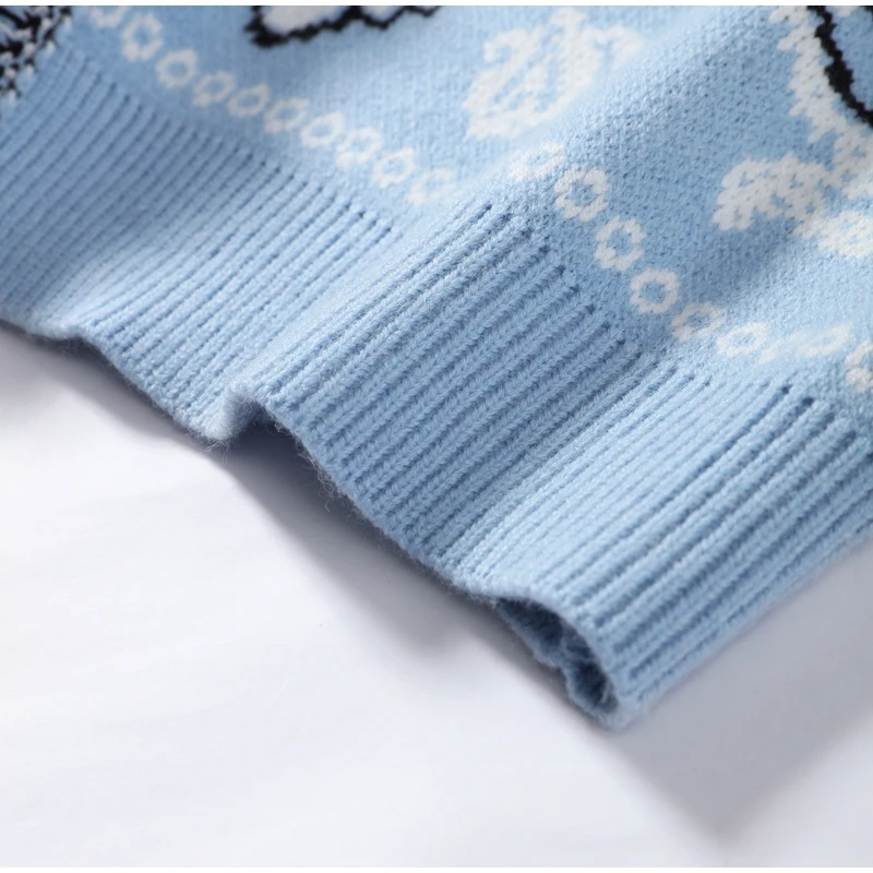 Knitted Jacquard Cardigans 2026 Autumn New Female Casual Stand Collar Full Sleeve Sweater Coats Women's Loose Printing Knitwear
