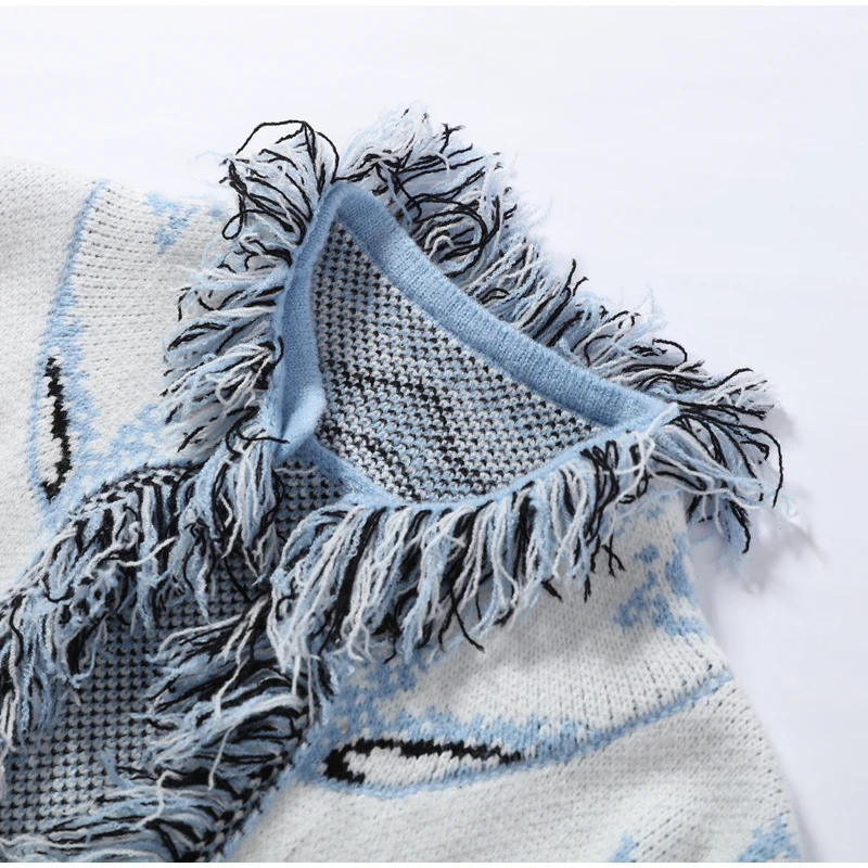 Knitted Jacquard Cardigans 2026 Autumn New Female Casual Stand Collar Full Sleeve Sweater Coats Women's Loose Printing Knitwear