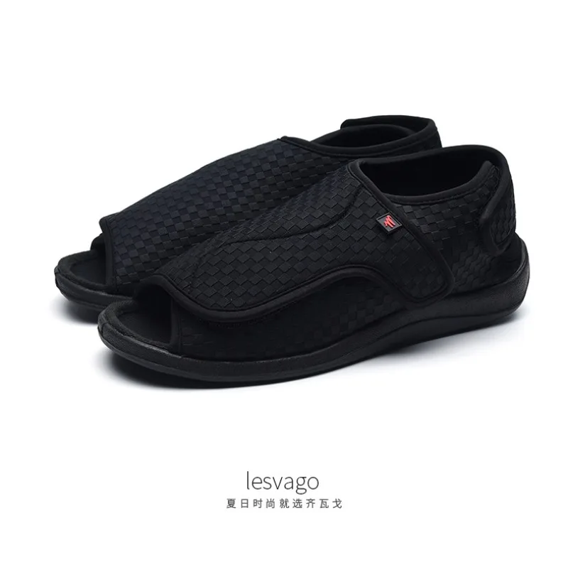 Women Men Diabetic Slippers Extra Wide Diabetic Shoes Adjustable Closure Sandals for Swollen Feet for Indoor