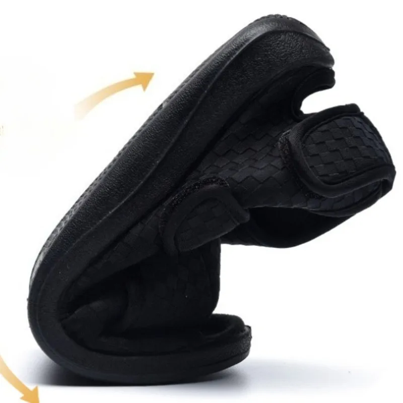 Women Men Diabetic Slippers Extra Wide Diabetic Shoes Adjustable Closure Sandals for Swollen Feet for Indoor