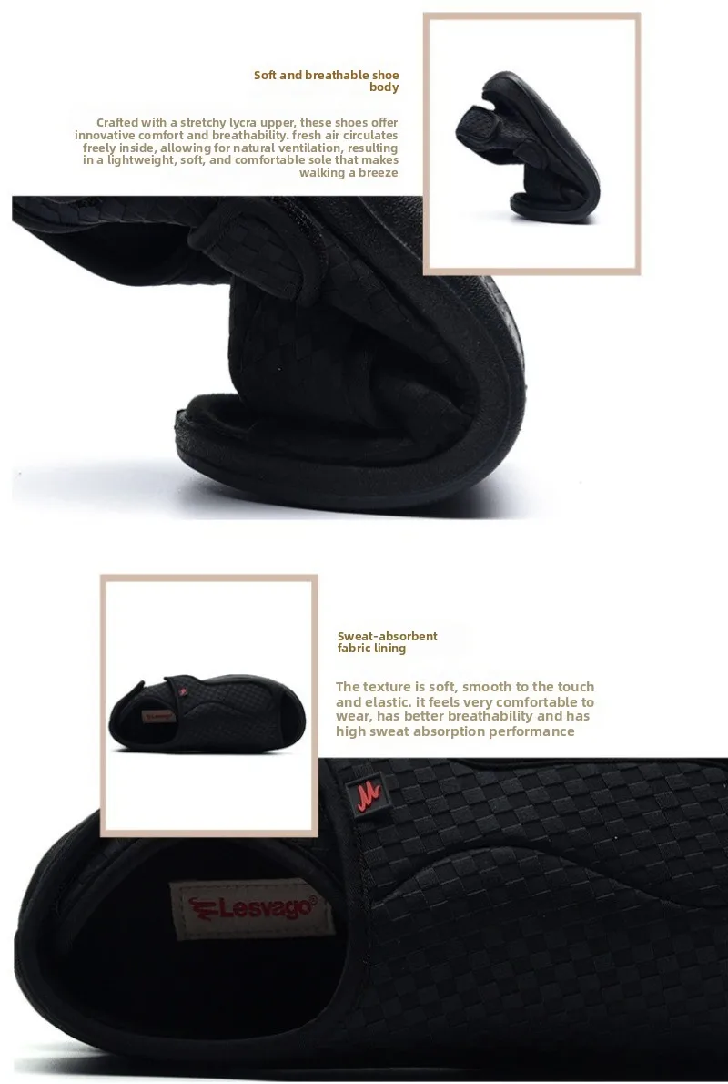 Women Men Diabetic Slippers Extra Wide Diabetic Shoes Adjustable Closure Sandals for Swollen Feet for Indoor