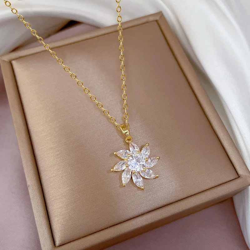 OXTAO Certified Moissanite Jewelry Set For Women 14K Gold Filled D VVS1 Moissanite Earrings Pendant Necklace Bracelet Set Gift