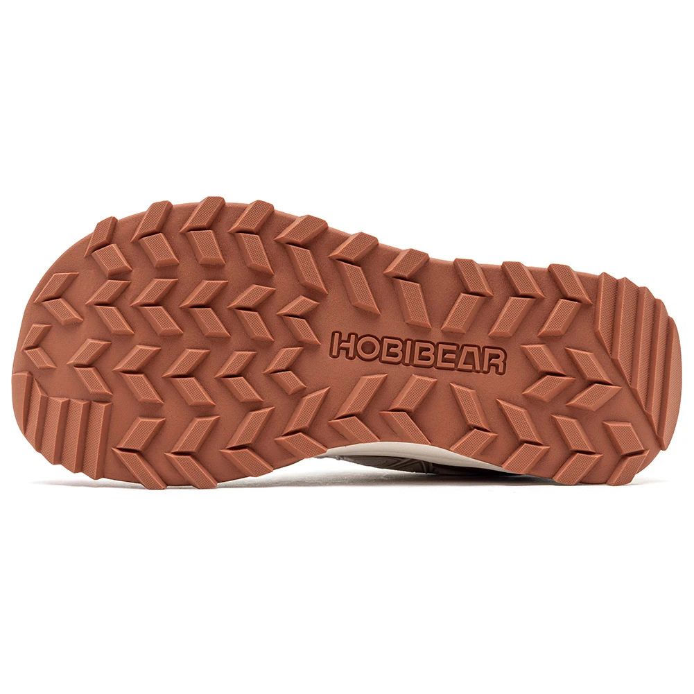 HOBIBEAR Unisex Wide Width Hiking Sneakers Outdoor Trail Running Shoes Artificial Leather Non Slip Lace-Up Walking Sneaker