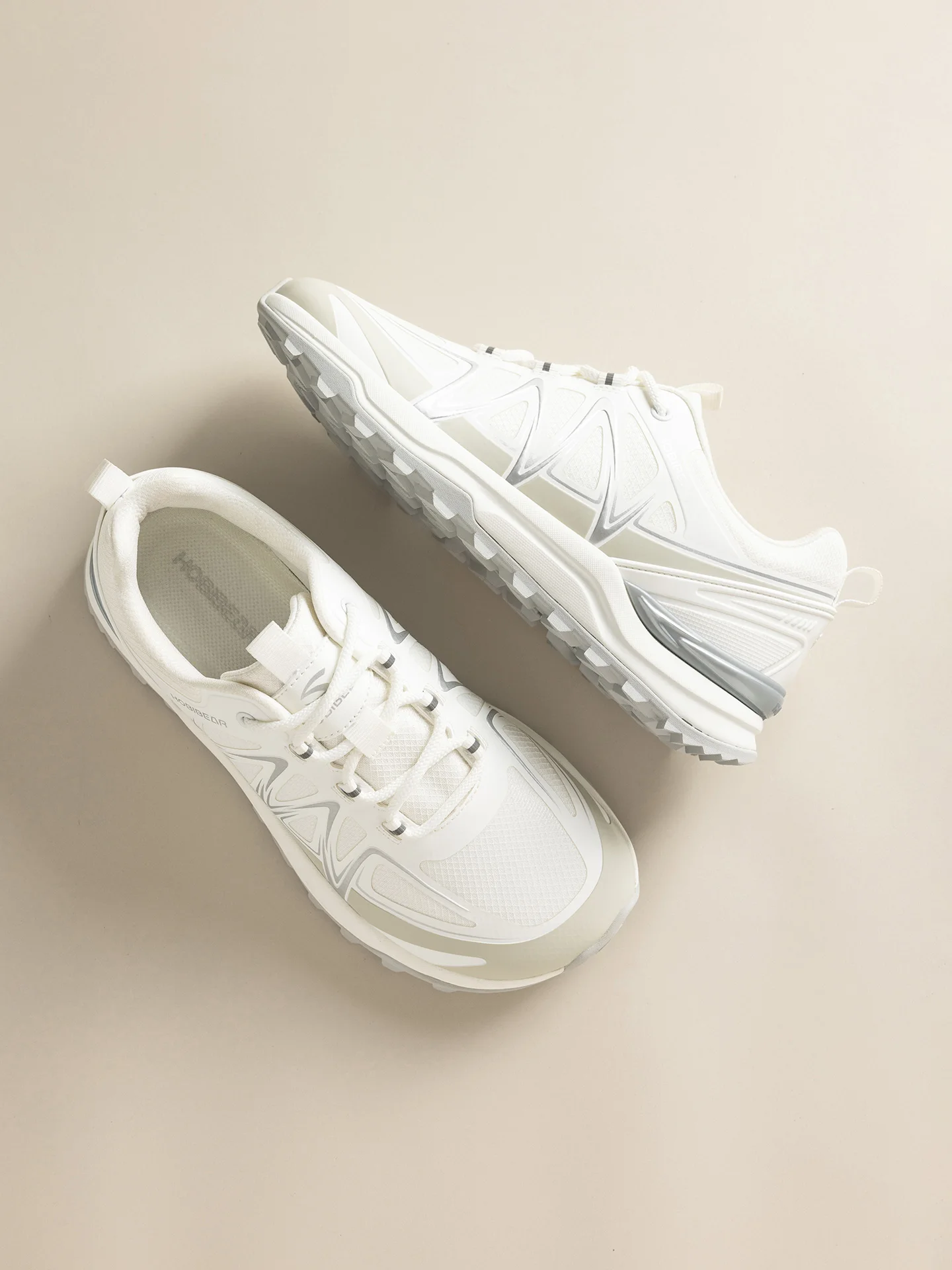 HOBIBEAR Unisex Wide Width Hiking Sneakers Outdoor Trail Running Shoes Artificial Leather Non Slip Lace-Up Walking Sneaker