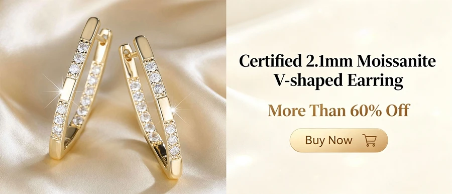 Lnngy Certified 6.5MM/8MM Moissanite Stud Earring 14K Gold Filled Solitaire Earrings for Women Romantic Dazzling Jewelry Gift
