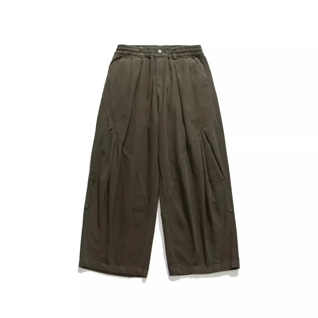 Harajuku Pants Man Baggy Pants Wide Leg Sweatpants Vintage Casual Straight Trousers Streetwear Cotton Japanese Summer