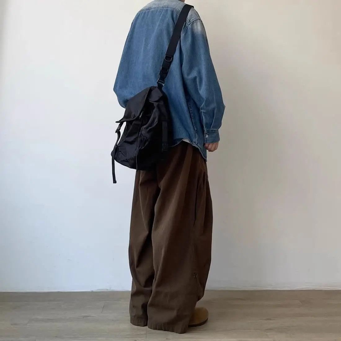 Harajuku Pants Man Baggy Pants Wide Leg Sweatpants Vintage Casual Straight Trousers Streetwear Cotton Japanese Summer