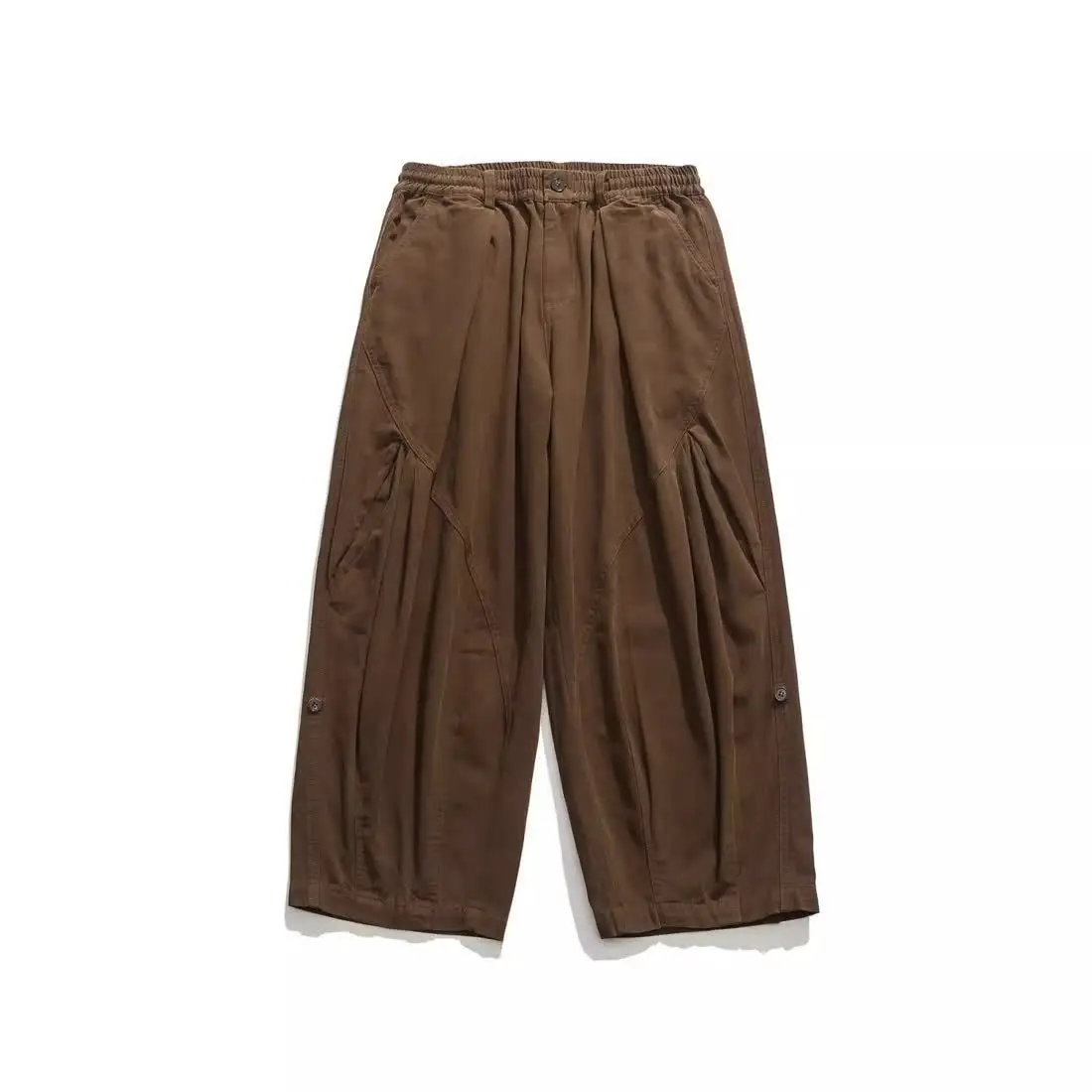 Harajuku Pants Man Baggy Pants Wide Leg Sweatpants Vintage Casual Straight Trousers Streetwear Cotton Japanese Summer