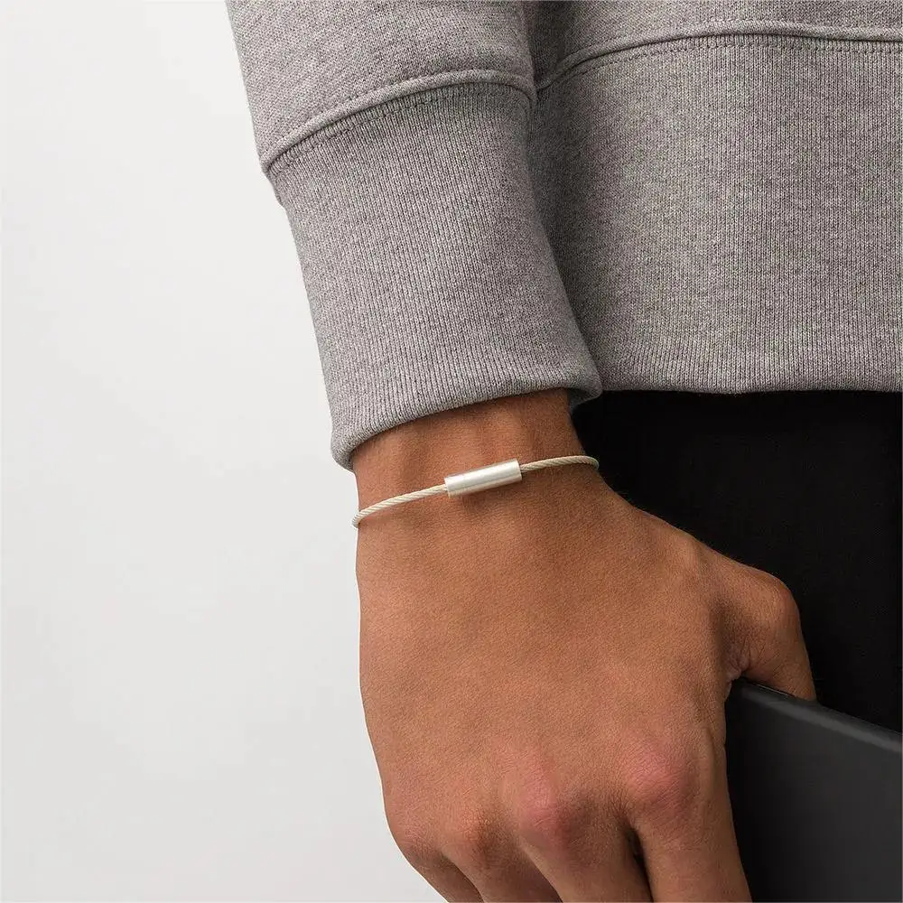 French Fashion Jewelry Le Gramme Bracelet Rope for Men and Women 7 Gram 925 Sterling Silver Luxury Christmas Gift Wholesale