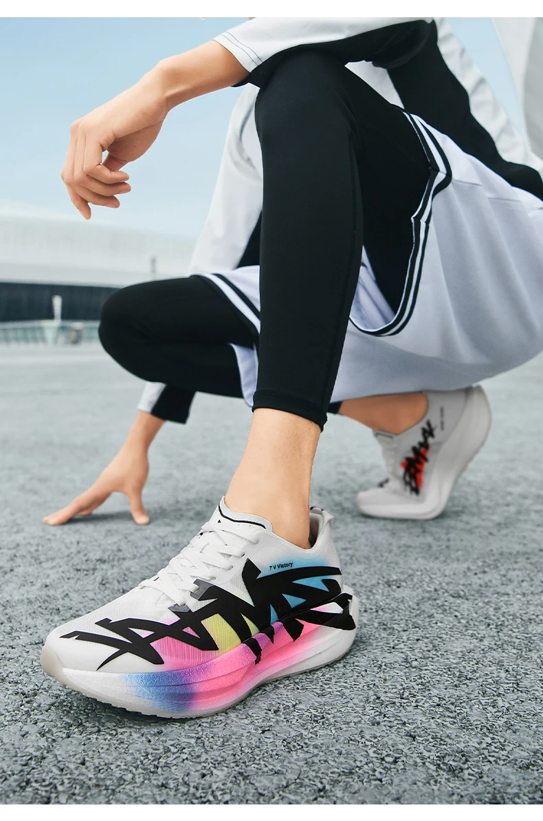 Running Shoes Men Carbon Board Marathon Sports Professional Breathable Lightweight Womens Comfortable Athletic Antislip Sneakers