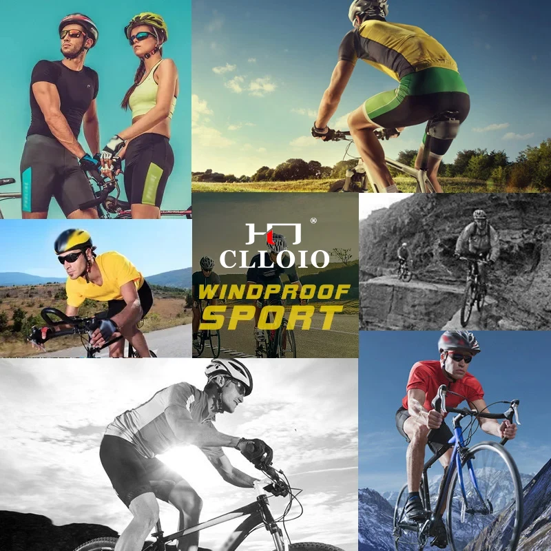 CLLOIO Photochromic Sunglasses Men Polarized Driving Chameleon Glasses Rimless Night Vision Outdoor Sport Travel Fishing Goggle