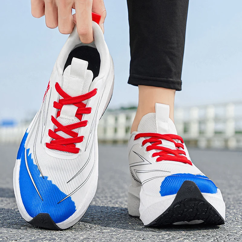 Men Casual Sneakers Breathable Mesh Soft Sole Sports Shoes Lightweight Non Slip Daily Street Walking Outdoor Athletic Footwear