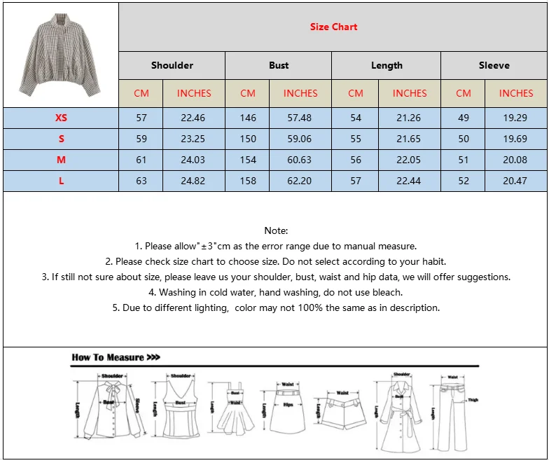 BSAY 2026 Minimalist Women Cropped Gingham Jacket Stand Collar Full Zip Pocket Long Sleeve Loose Vintage Plaid Daily Outer Top