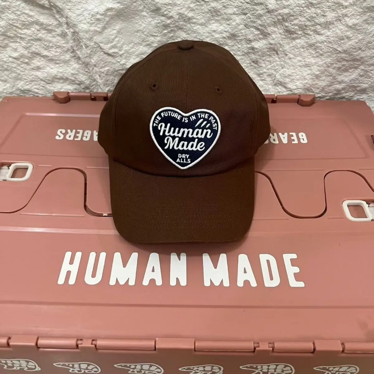 Human Made 2026 New Applique Heart Embroidery Vintage Japanese Curved Brim Baseball Cap Ins Couples Unisex Fashion Peaked Hat
