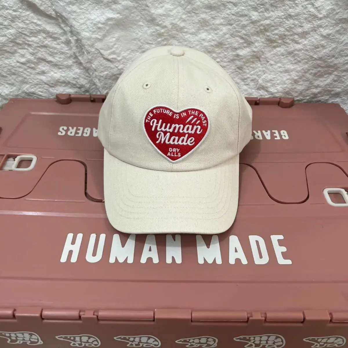 Human Made 2026 New Applique Heart Embroidery Vintage Japanese Curved Brim Baseball Cap Ins Couples Unisex Fashion Peaked Hat