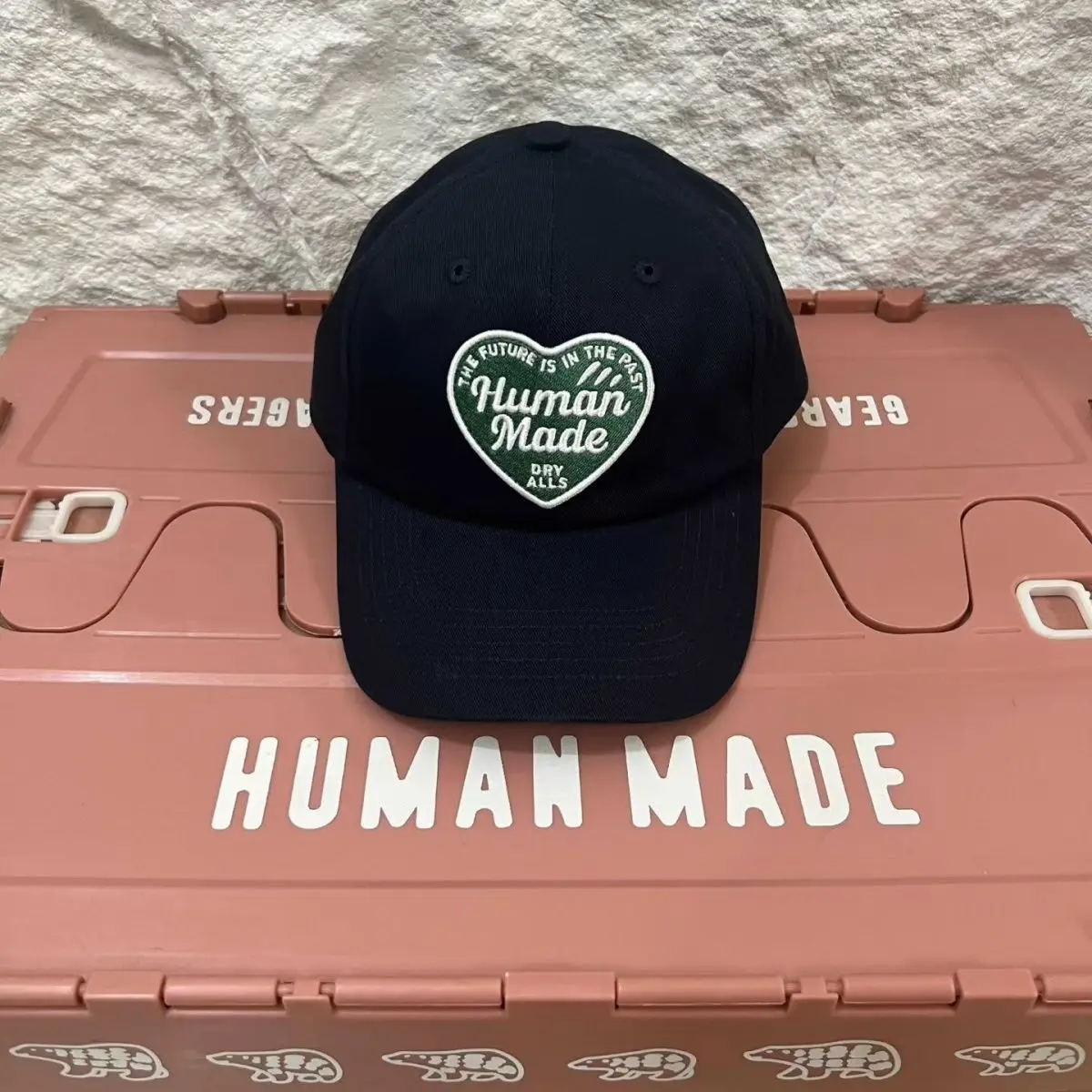 Human Made 2026 New Applique Heart Embroidery Vintage Japanese Curved Brim Baseball Cap Ins Couples Unisex Fashion Peaked Hat